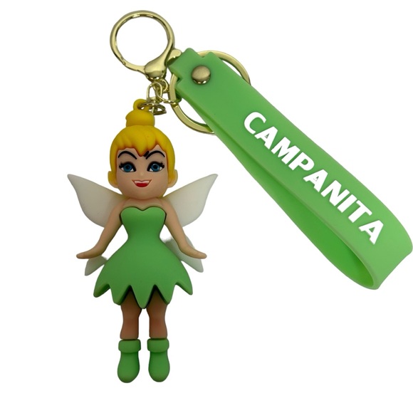 Disney’s Tinkerbell 3D Silicone Keychain - Picture 2 of 8